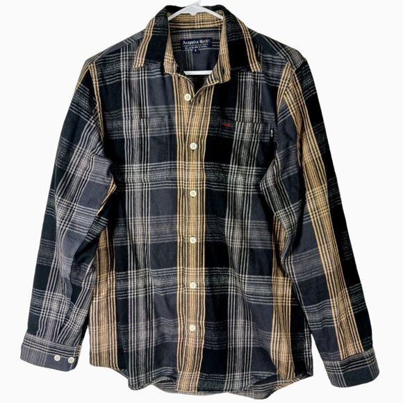 Acapulco Gold Mens Plaid Flannel Shirt Button Front Long Sleeve Size Small - Picture 1 of 7
